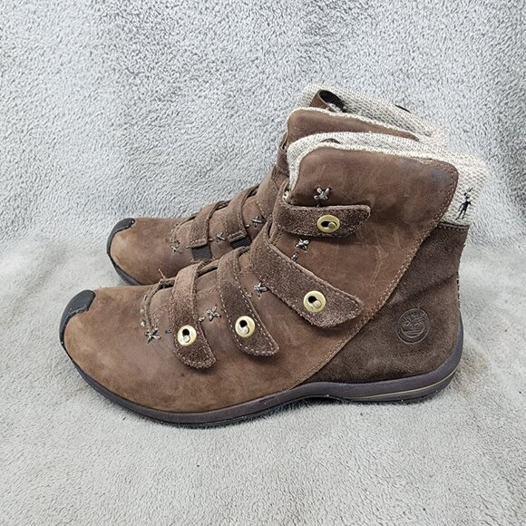 Smartwool x Timberland Shoes Womens Size 6.5 Brown Suede Vibram Ecostep Boots - Picture 1 of 15